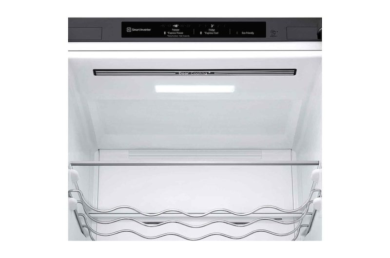 LG 2.03M 384L Kombinerad kyl/frys(Shiny Steel) - Energiklass D, Door Cooling™, GBB72PZEGN