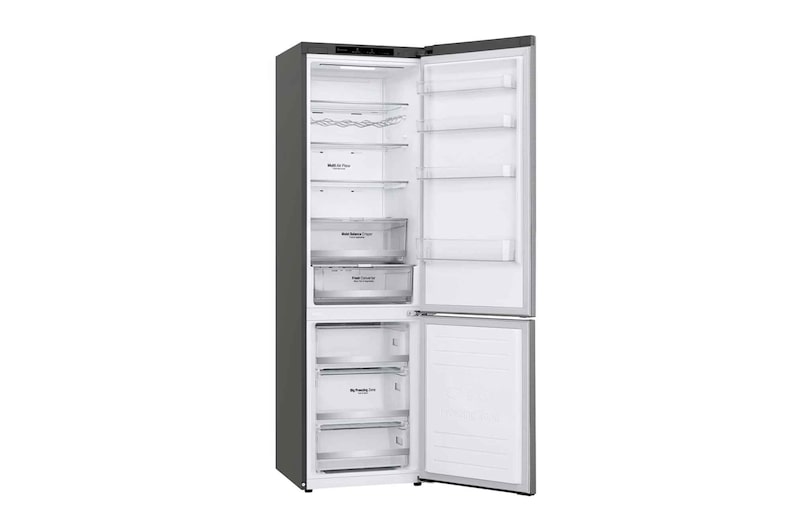 LG 2.03M 384L Kombinerad kyl/frys(Shiny Steel) - Energiklass D, Door Cooling™, GBB72PZEGN