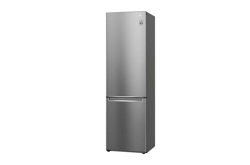 LG 2.03M 384L Kombinerad kyl/frys(Shiny Steel) - Energiklass D, Door Cooling™, GBB72PZEGN