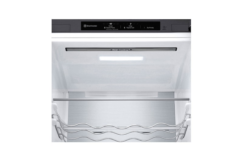 LG 2.03M 384L Kombinerad kyl/frys(Shiny Steel) - Energiklass D, Door Cooling™ och Smart Diagnosis™ , GBB72PZVGN