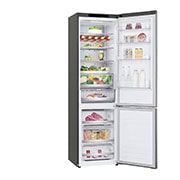 LG 2.03M 384L Kombinerad kyl/frys(Shiny Steel) - Energiklass D, Door Cooling™ och Smart Diagnosis™ , GBB72PZVGN