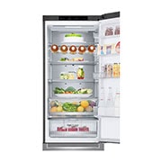 LG 2.03M 384L Kombinerad kyl/frys(Shiny Steel) - Energiklass D, Door Cooling™ och Smart Diagnosis™ , GBB72PZVGN