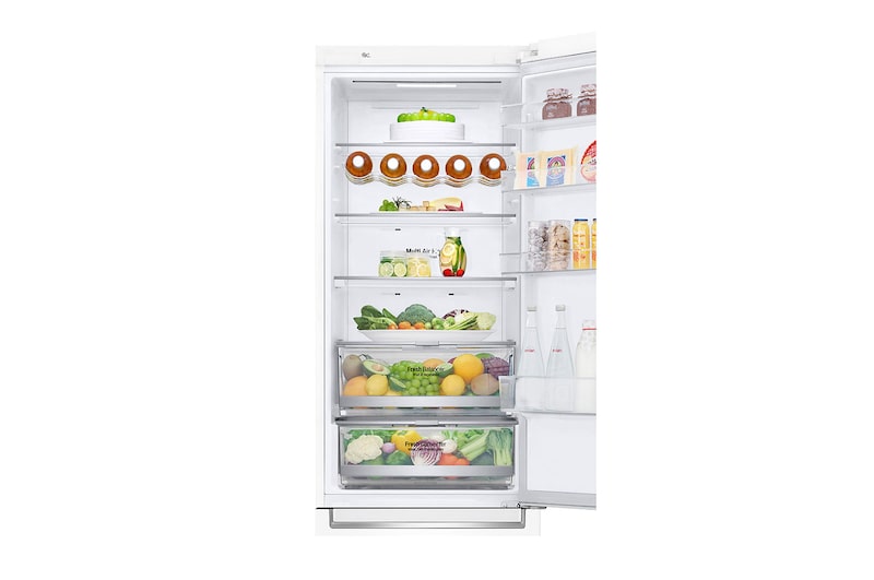 LG 2.03M 384L Kombinerad kyl/frys(Vit) - Energiklass D, Door Cooling™ och Smart Diagnosis™ med Wi-Fi, GBB72SWDFN