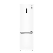 Vy framifrån av 2.03M 384L Kombinerad kyl/frys(Vit) - Energiklass E, Door Cooling™ och Smart Diagnosis™ med Wi-Fi GBB72SWDZN