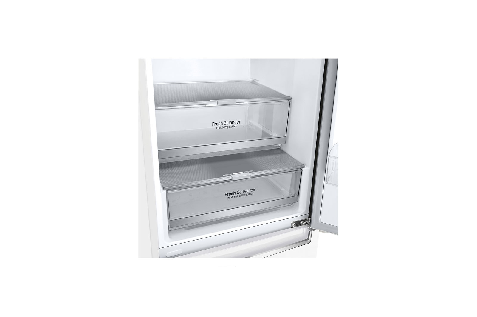 LG 2.03M 384L Kombinerad kyl/frys(Vit) - Energiklass E, Door Cooling™ och Smart Diagnosis™ med Wi-Fi, GBB72SWDZN
