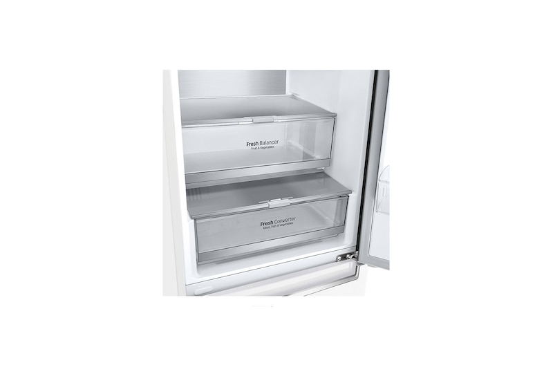 LG 2.03M 384L Kombinerad kyl/frys(Vit) - Energiklass D, Door Cooling™, GBB72SWVFN
