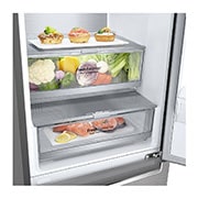 LG 2.03M 381L Kombinerad kyl/frys(Metal Sorbet) - Energiklass A (A-20%), Nature Fresh, Door Cooling⁺™ och Smart Diagnosis™ , GBB92MBB3P