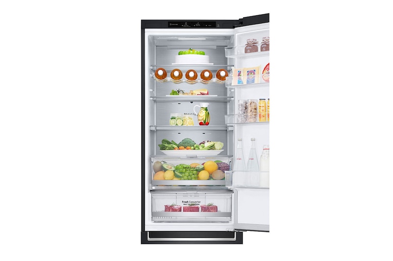 LG 2.03M 384L Kombinerad kyl/frys(Matte Black) - Energiklass A, GBB92MCB2P