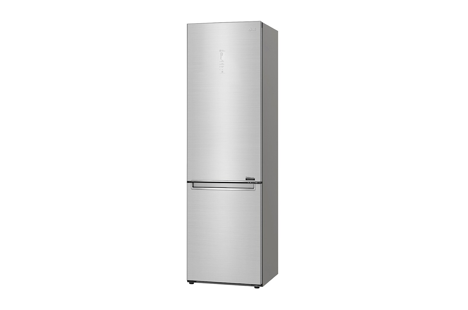 LG 2.03M 384L Kombinerad kyl/frys(Noble Steel) - Energiklass D, Door Cooling™ och Smart Diagnosis™ med Wi-Fi, GBB92STAXP