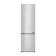 Vy framifrån av 2.03M 384L Kombinerad kyl/frys(Noble Steel) - Energiklass D, Door Cooling™ och Smart Diagnosis™ med Wi-Fi GBB92STAXP