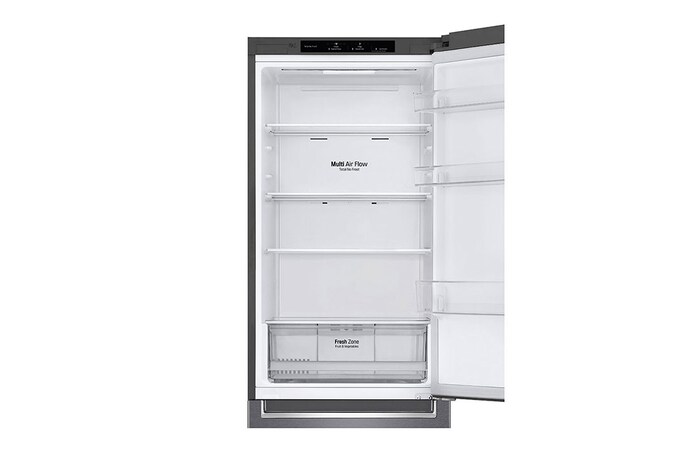 LG 1.86M 341L Kombinerad kyl/frys(Dark Silver) - Energiklass E, Door Cooling™, GBP31DSLZN