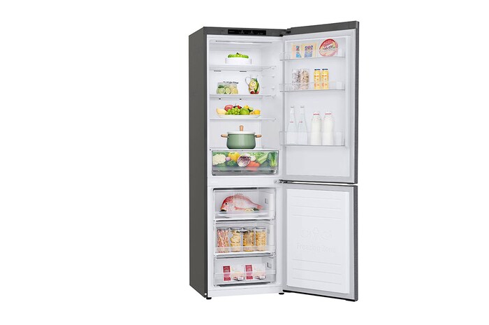 LG 1.86M 341L Kombinerad kyl/frys(Dark Silver) - Energiklass E, Door Cooling™, GBP31DSLZN