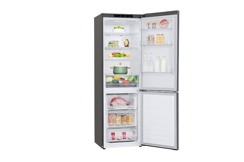 LG 1.86M 341L Kombinerad kyl/frys(Dark Silver) - Energiklass E, Door Cooling™, GBP31DSLZN