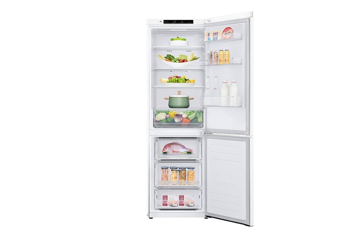 LG 1.86M 341L Kombinerad kyl/frys(Vit) - Energiklass E, Door Cooling™, GBP31SWLZN