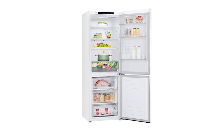 LG 1.86M 341L Kombinerad kyl/frys(Vit) - Energiklass E, Door Cooling™, GBP31SWLZN