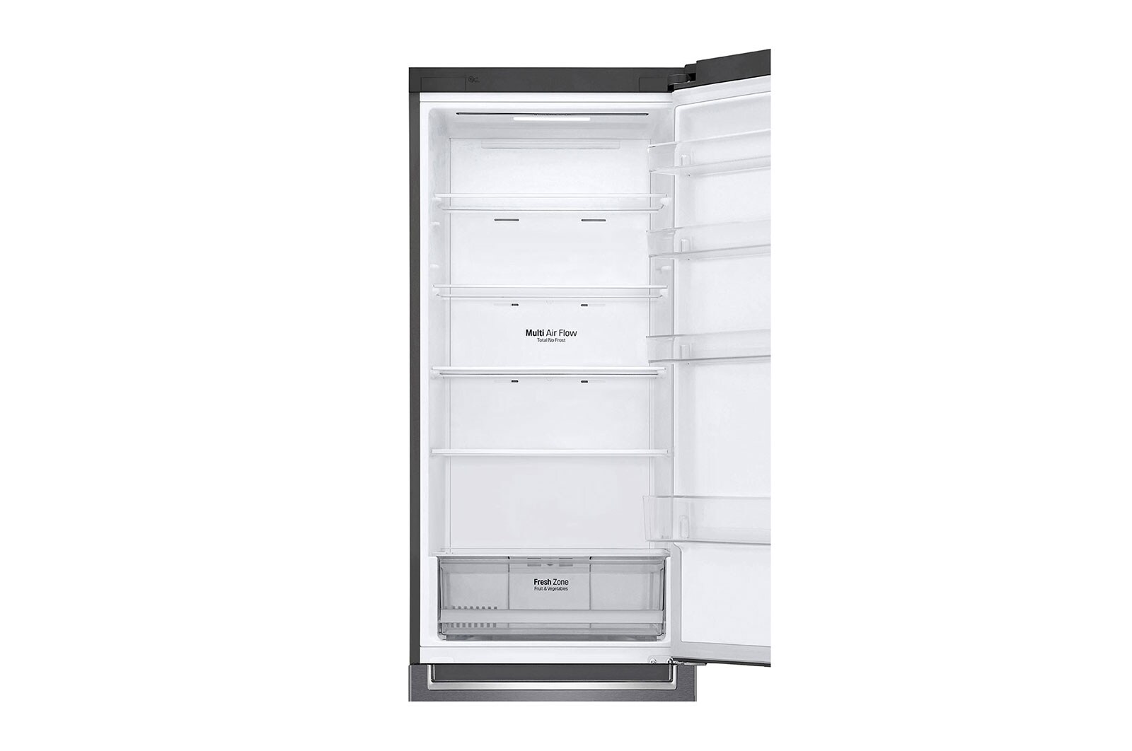 LG 2.03M 384L Kombinerad kyl/frys(Dark Silver) - Energiklass E, Door Cooling™, GBP32DSKZN