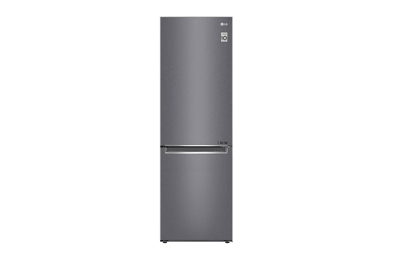 Vy framifrån av 1.86M 341L Kombinerad kyl/frys(Dark Silver) - Energiklass D, Door Cooling™ GBP61DSPFN
