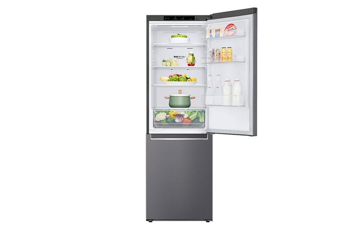 LG GBP61DSPGN 1.86M 341L Kombinerad kyl/frys(Dark Silver) - Energiklass D, Door Cooling™och Smart Diagnosis™, GBP61DSPGN