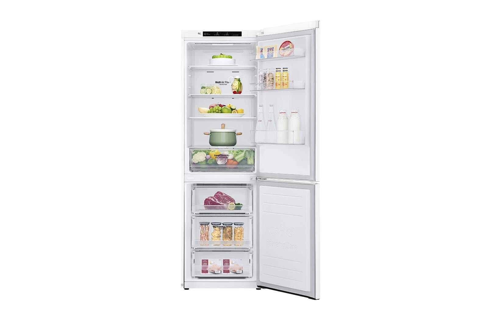 LG 1.86M 341L Kombinerad kyl/frys(Vit) - Energiklass D, Door Cooling™, GBP61SWPFN