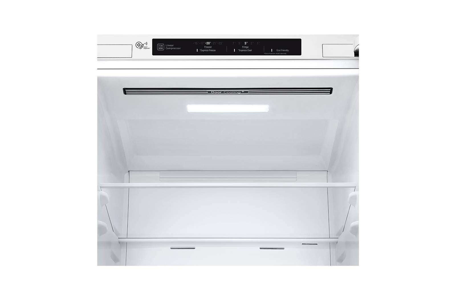 LG 1.86M 341L Kombinerad kyl/frys(Vit) - Energiklass D, Door Cooling™, GBP61SWPFN
