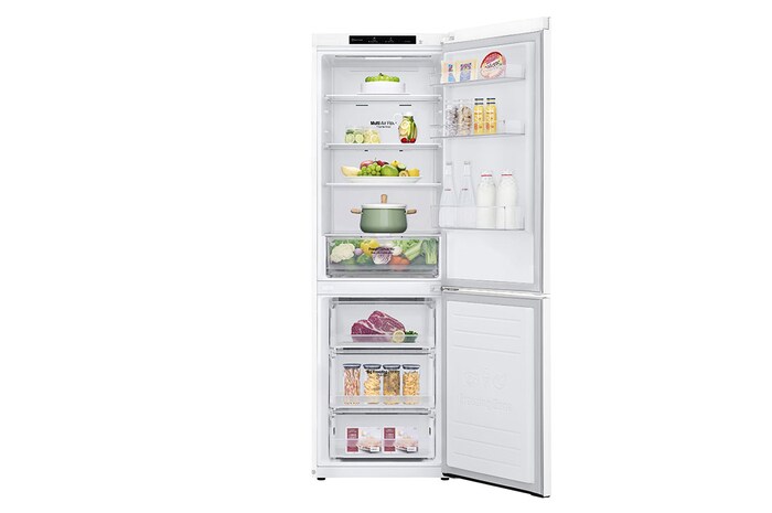 LG GBP61SWPGN 1.86M 341L Kombinerad kyl/frys(Vit) - Energiklass D, Door Cooling™och Smart Diagnosis™, GBP61SWPGN