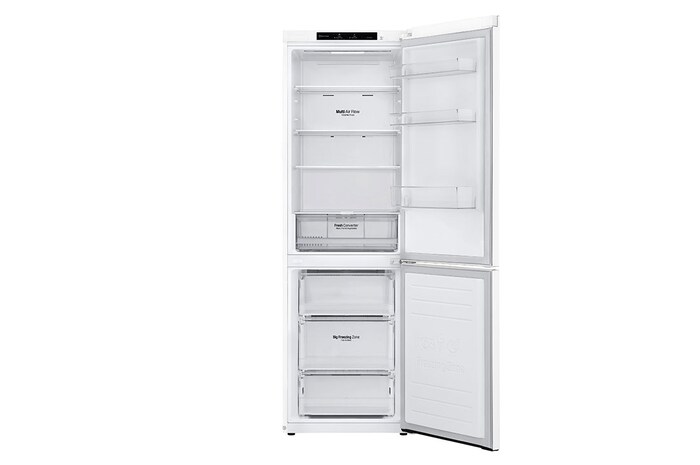 LG GBP61SWPGN 1.86M 341L Kombinerad kyl/frys(Vit) - Energiklass D, Door Cooling™och Smart Diagnosis™, GBP61SWPGN