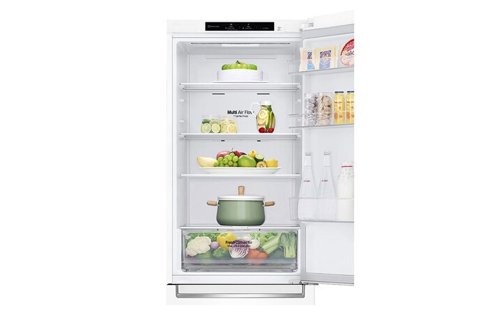 LG GBP61SWPGN 1.86M 341L Kombinerad kyl/frys(Vit) - Energiklass D, Door Cooling™och Smart Diagnosis™, GBP61SWPGN