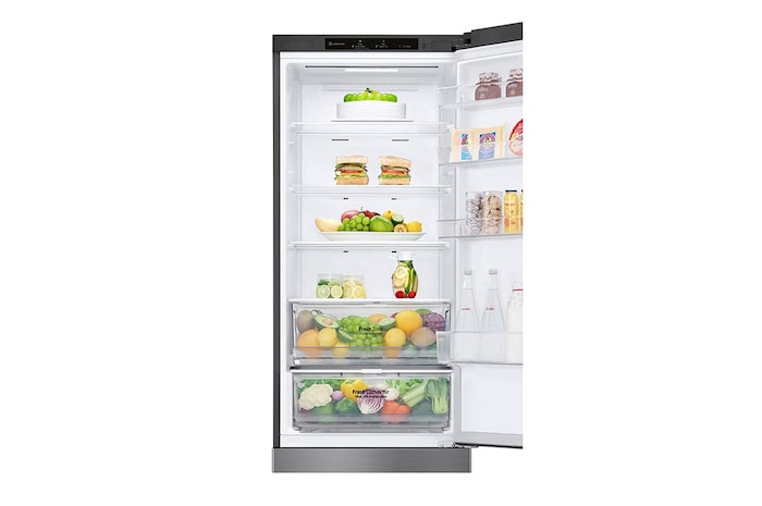 LG GBP62SWNGN 2.03M 384L Kombinerad kyl/frys(Dark Silver) - EnergiklassD, Door Cooling™och Smart Diagnosis™, GBP62DSNGN