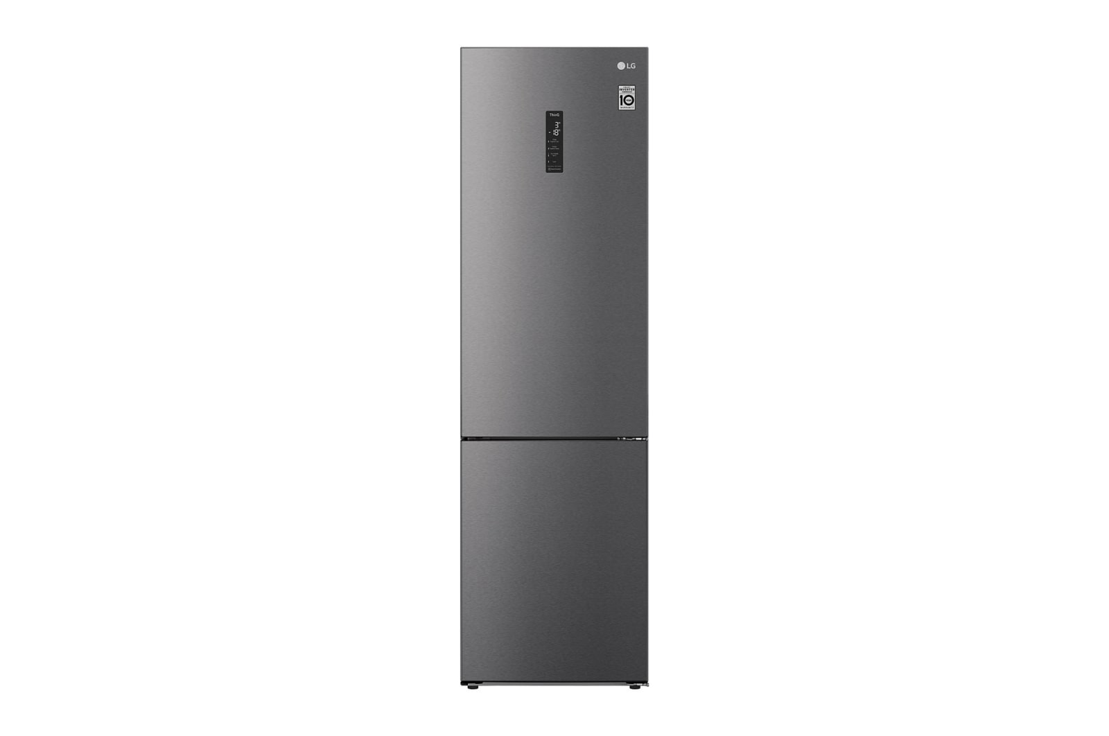 LG 2.03M 384L Kombinerad kyl/frys(Dark Silver) - Energiklass C, Door Cooling™och Smart Diagnosis™ med Wi-Fi, GBP62DSXCC1