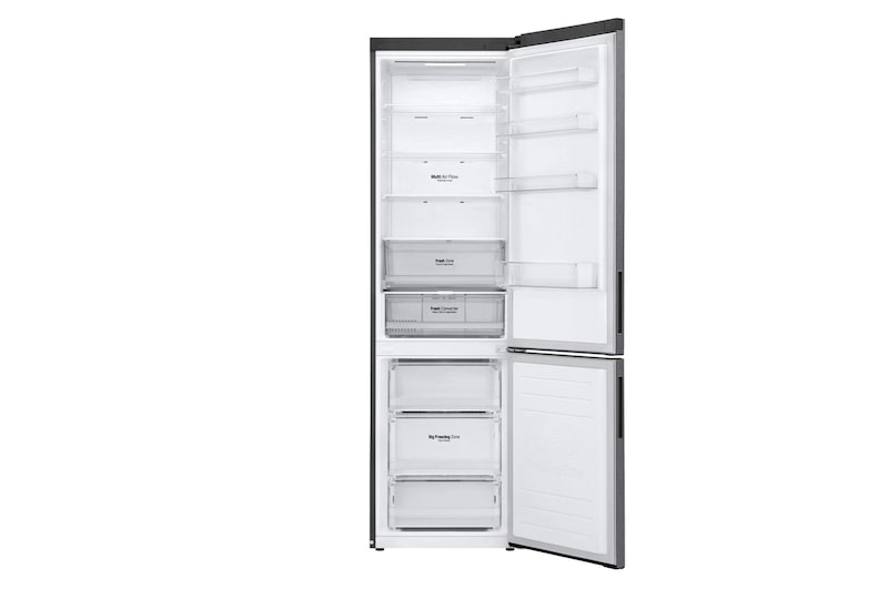 LG 2.03M 384L Kombinerad kyl/frys(Dark Silver) - Energiklass C, Door Cooling™och Smart Diagnosis™ med Wi-Fi, GBP62DSXCC1