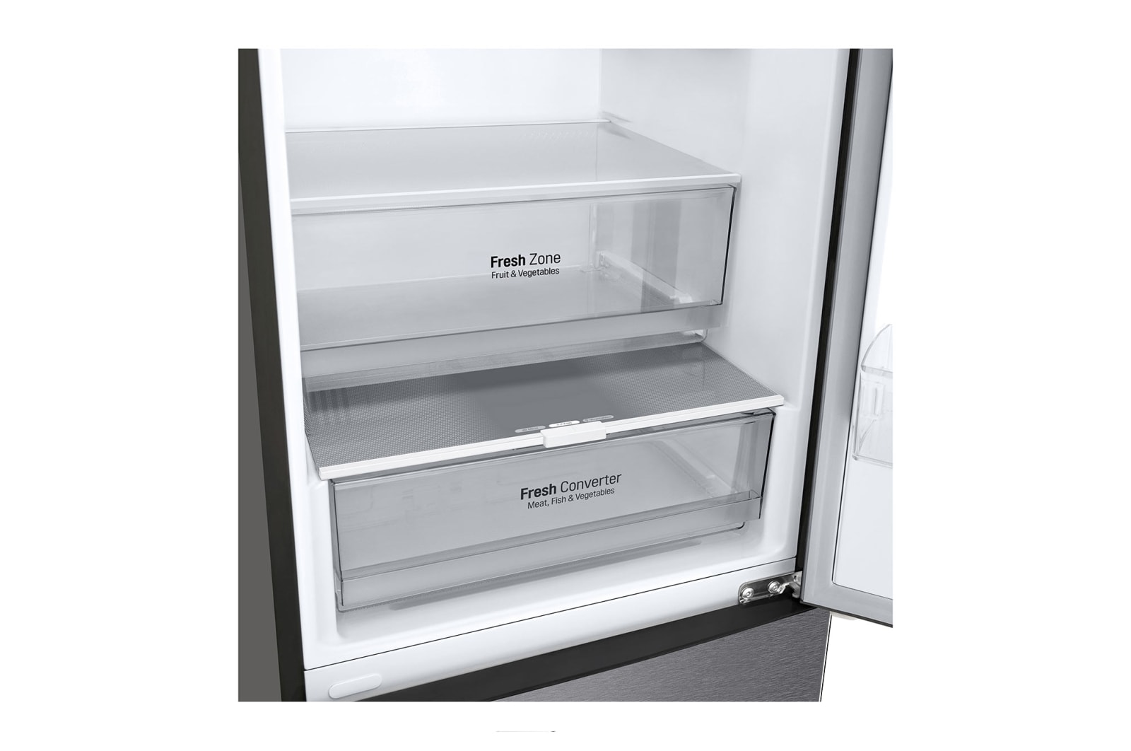 LG 2.03M 384L Kombinerad kyl/frys(Dark Silver) - Energiklass C, Door Cooling™och Smart Diagnosis™ med Wi-Fi, GBP62DSXCC1