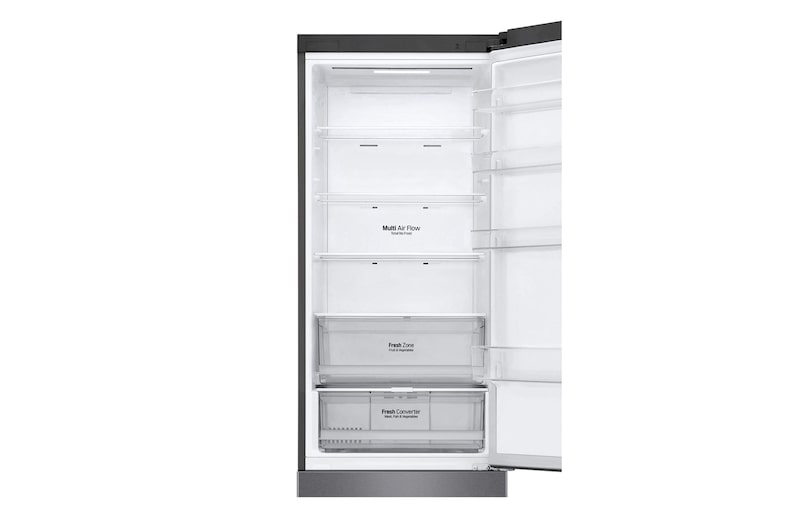 LG 2.03M 384L Kombinerad kyl/frys(Dark Silver) - Energiklass C, Door Cooling™och Smart Diagnosis™ med Wi-Fi, GBP62DSXCC1
