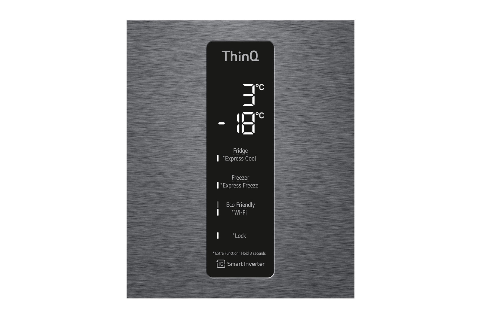 LG 2.03M 384L Kombinerad kyl/frys(Dark Silver) - Energiklass C, Door Cooling™och Smart Diagnosis™ med Wi-Fi, GBP62DSXCC1