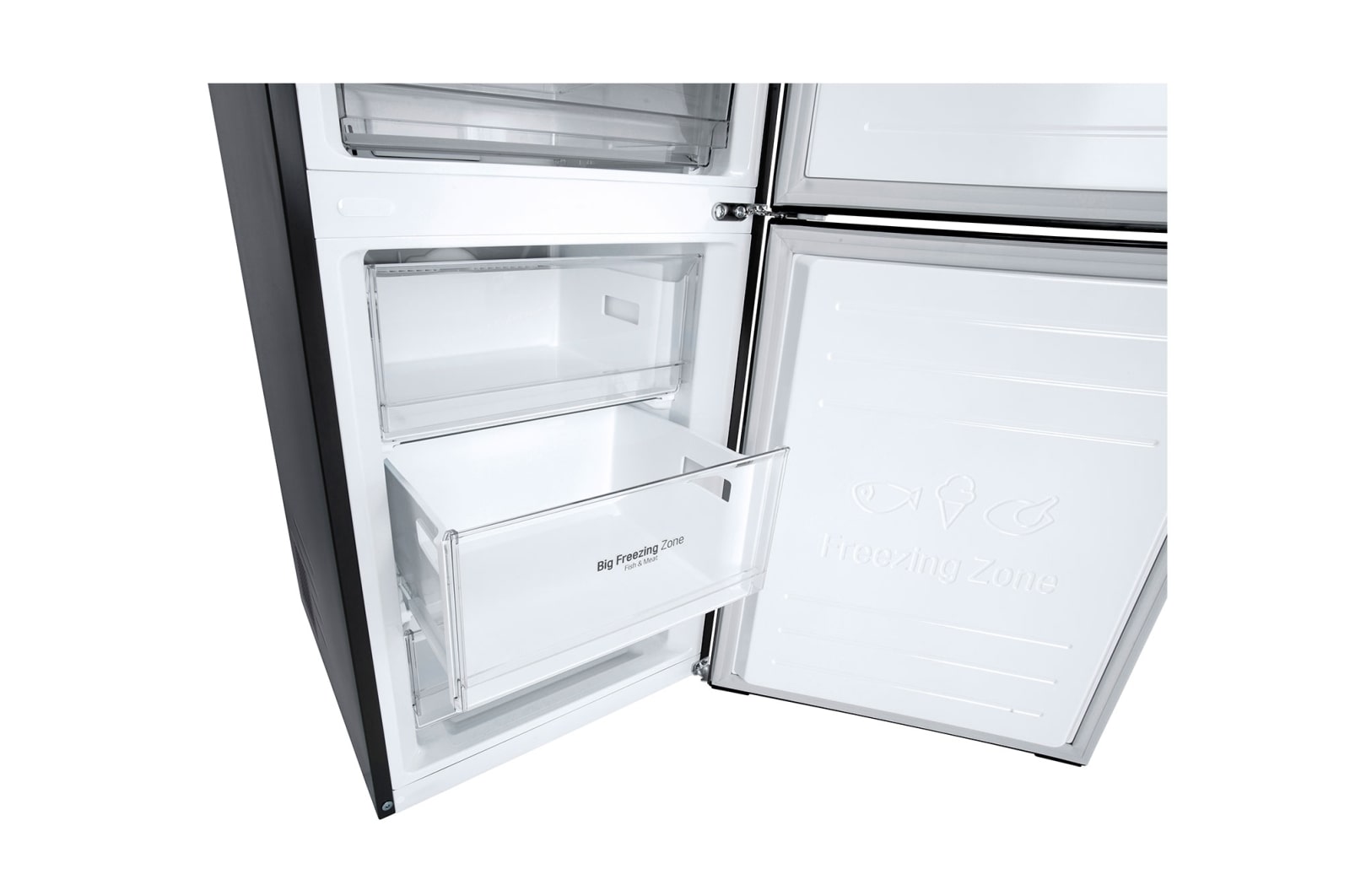 LG 2.03M 384L Kombinerad kyl/frys(Matte Black) - Energiklass A, GBP62MCNAC