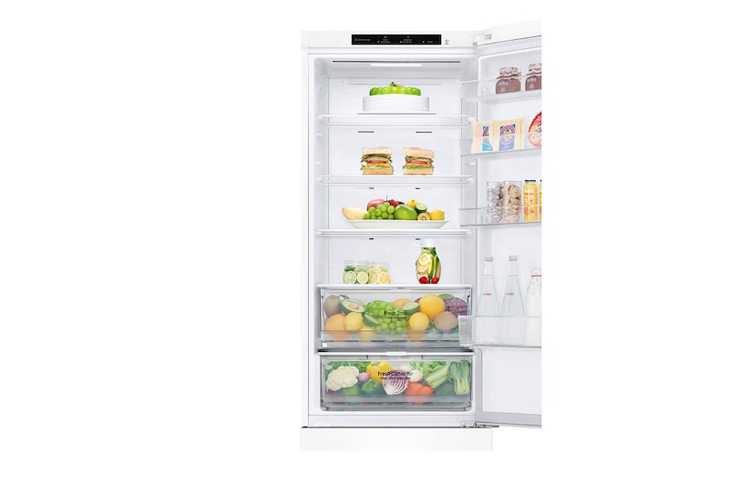 LG 2.03M 384L Kombinerad kyl/frys(White) - Energiklass A, GBP62SWNAC