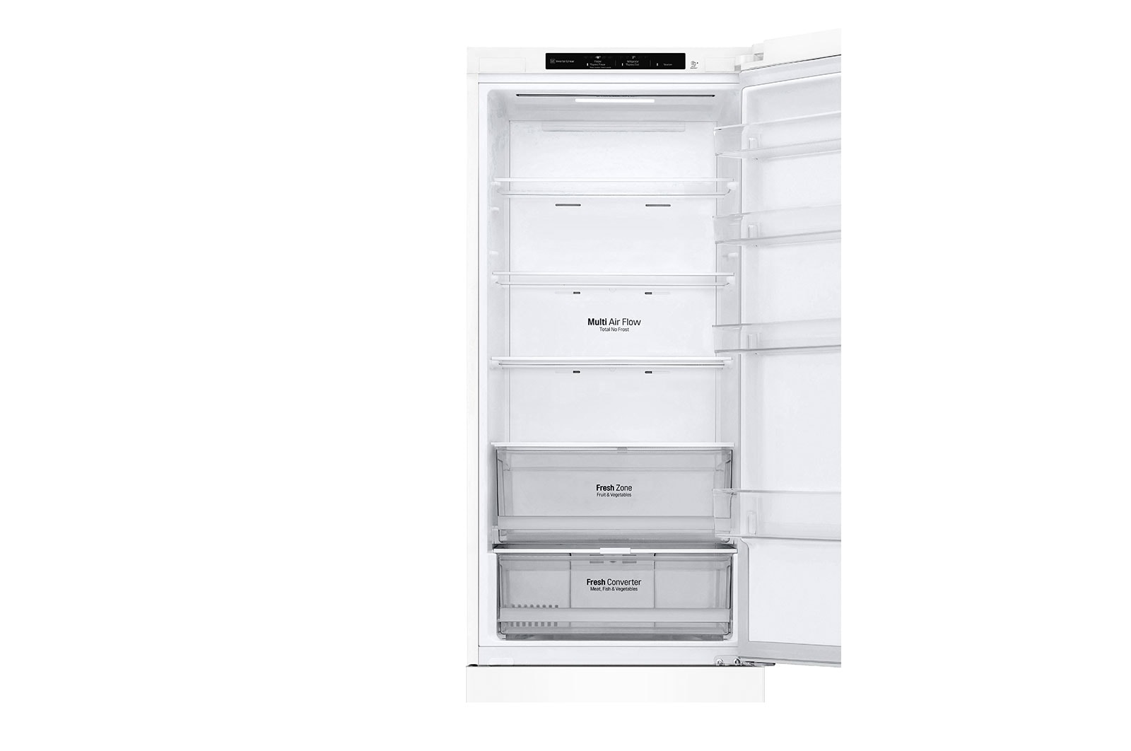 LG 2.03M 384L Kombinerad kyl/frys(White) - Energiklass A, GBP62SWNAC