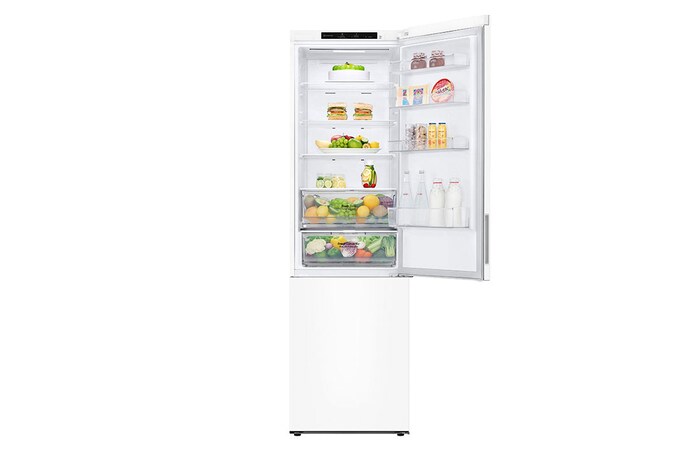 LG 2.03M 384L Kombinerad kyl/frys(White) - Energiklass A, GBP62SWNAC