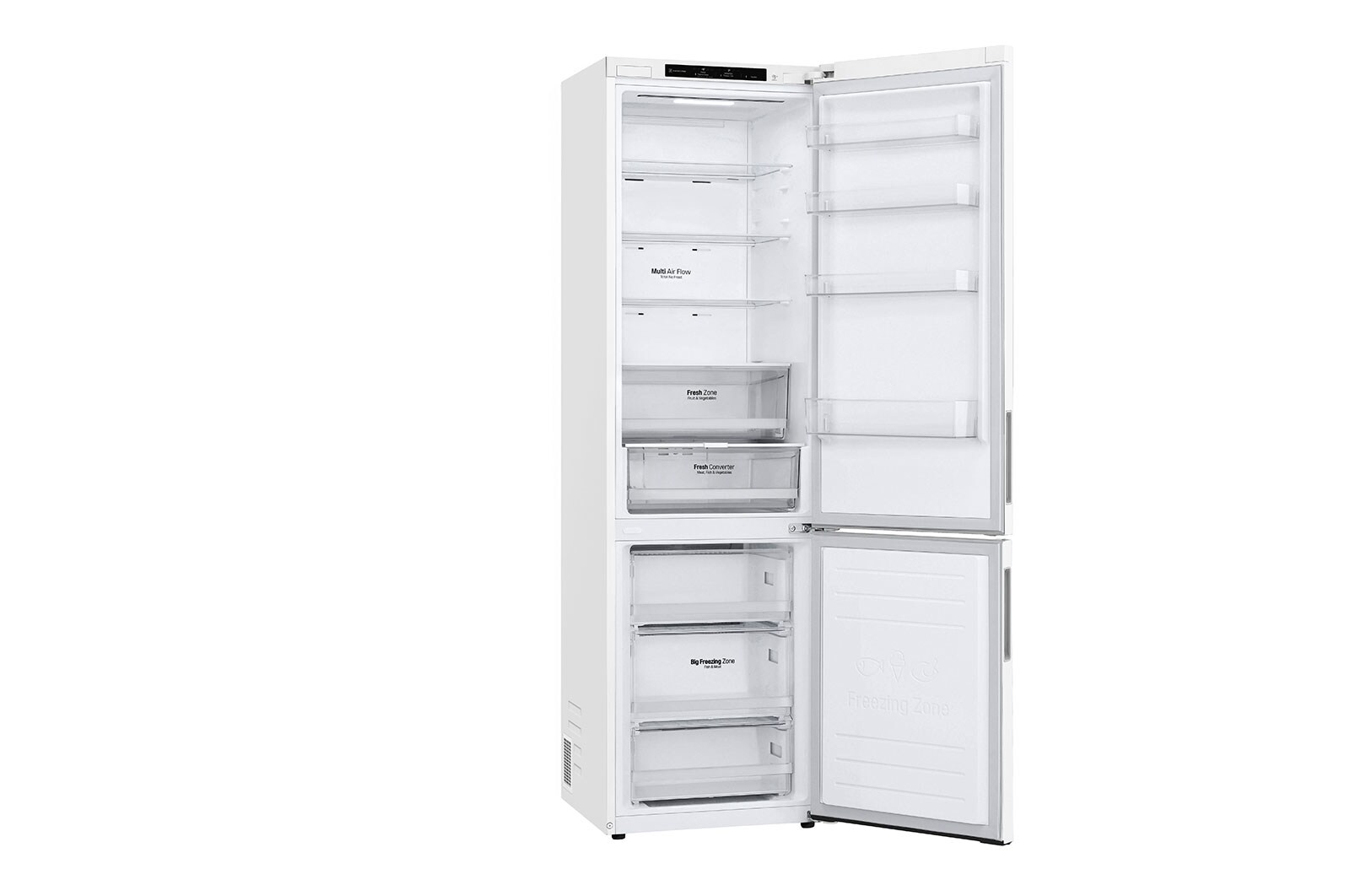 LG GBP62SWNGN 2.03M 384L Kombinerad kyl/frys(Vit) - EnergiklassD, Door Cooling™och Smart Diagnosis™, GBP62SWNGN