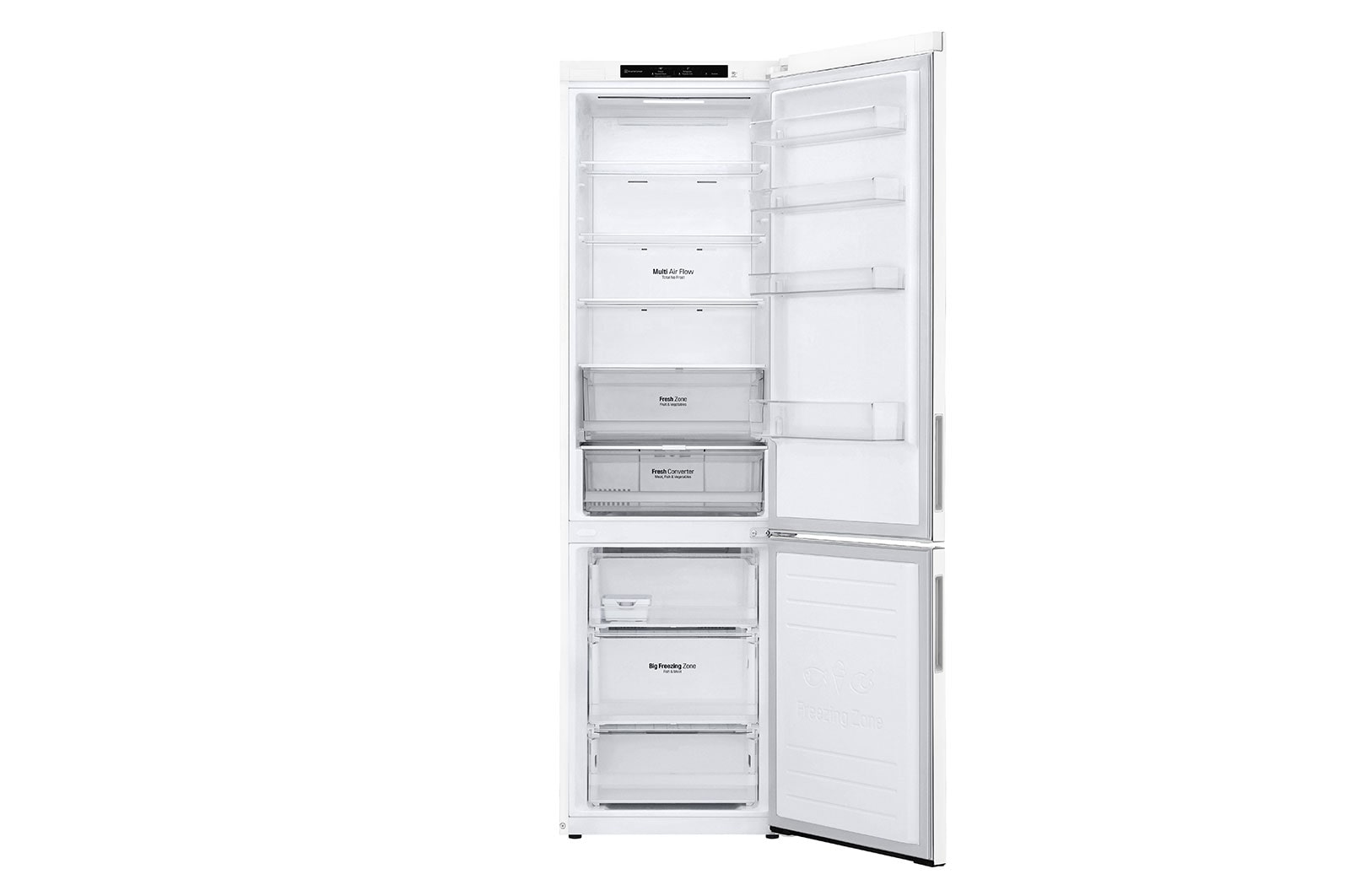 LG GBP62SWNGN 2.03M 384L Kombinerad kyl/frys(Vit) - EnergiklassD, Door Cooling™och Smart Diagnosis™, GBP62SWNGN