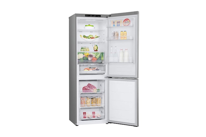 LG 1.86M 344L Kombinerad kyl/frys(Prime Silver) - Energiklass D, GBV3100DPY