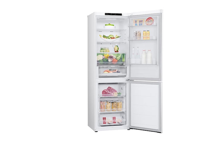 LG 1.86M 344L Kombinerad kyl/frys(Vit) - Energiklass D, GBV3100DSW