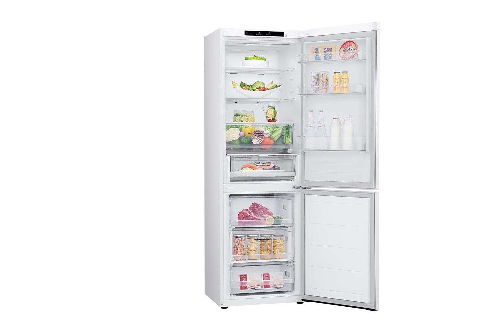 LG 1.86M 344L Kombinerad kyl/frys(Vit) - Energiklass D, GBV3100DSW