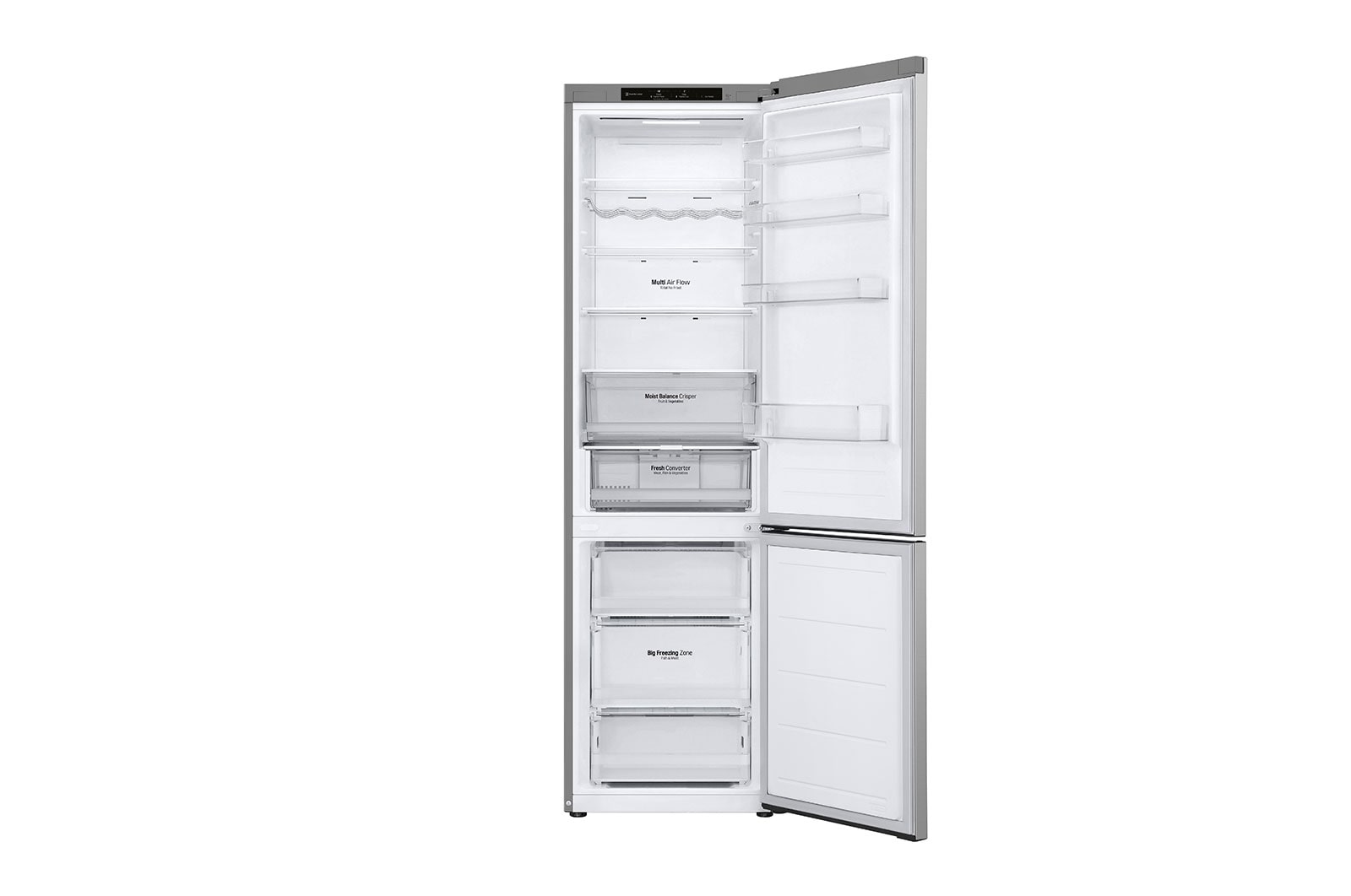 LG 2.03M 387L Kombinerad kyl/frys(Prime Silver) - Energiklass D, GBV3200DPY