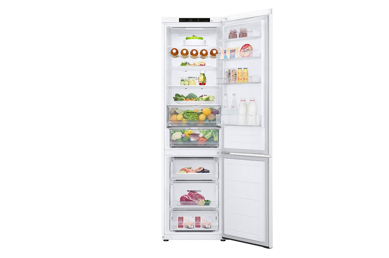 LG 2.03M 387L Kombinerad kyl/frys(White) - Energiklass D, GBV3200DSW