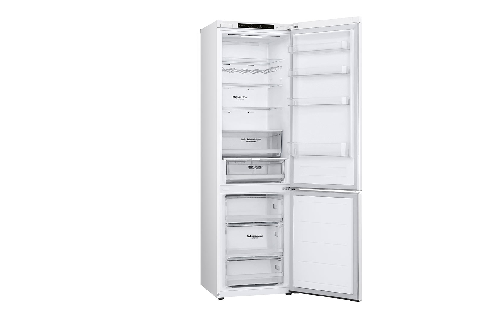 LG 2.03M 387L Kombinerad kyl/frys(White) - Energiklass D, GBV3200DSW