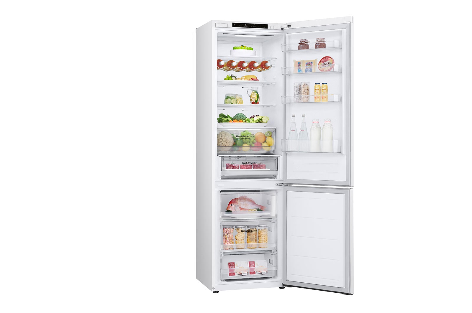 LG 2.03M 387L Kombinerad kyl/frys(White) - Energiklass D, GBV3200DSW