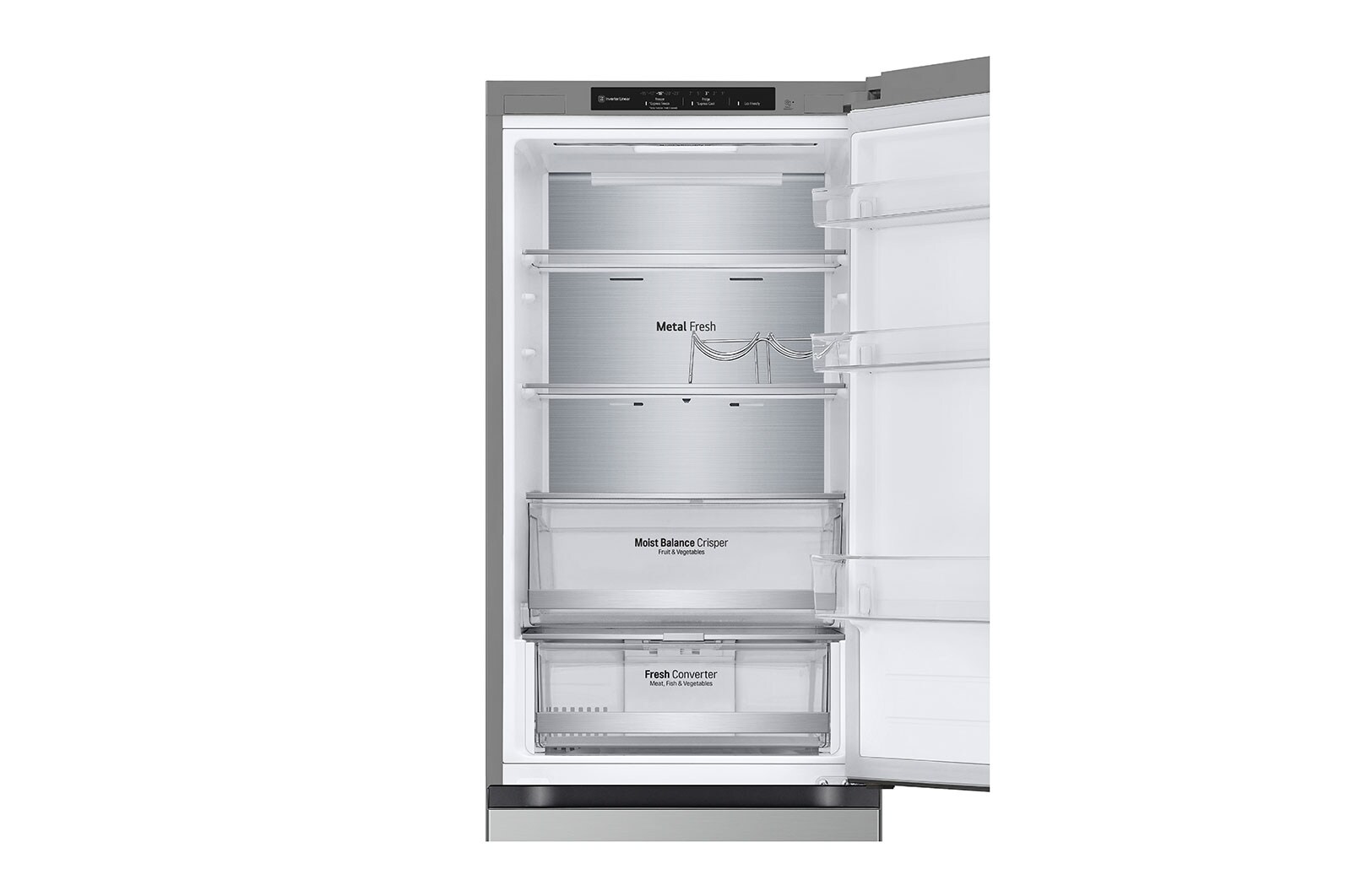 LG 1.86M 344L Kombinerad kyl/frys(Prime Silver) - Energiklass D, GBV5140DPY
