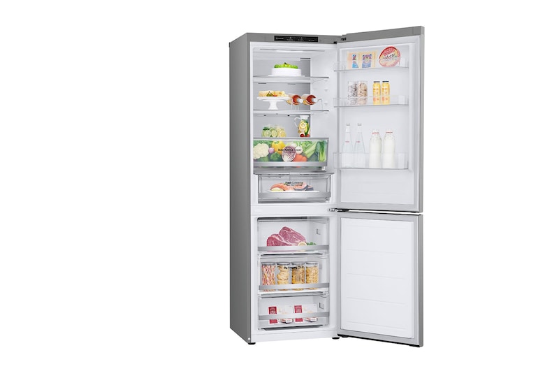 LG 1.86M 344L Kombinerad kyl/frys(Prime Silver) - Energiklass D, GBV5140DPY