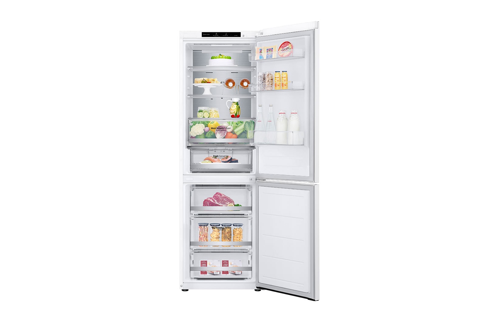 LG 1.86M 344L Kombinerad kyl/frys(White) - Energiklass D, GBV5140DSW