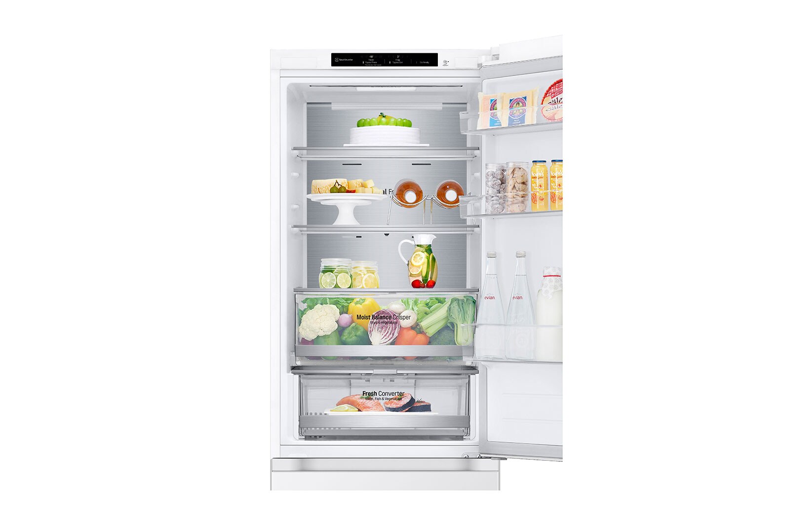 LG 1.86M 344L Kombinerad kyl/frys(White) - Energiklass D, GBV5140DSW